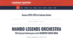 Desktop Screenshot of lehmancenter.org