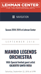 Mobile Screenshot of lehmancenter.org