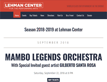 Tablet Screenshot of lehmancenter.org